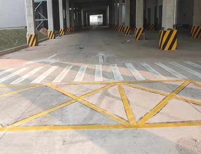 安康安康厂区道路标线施工